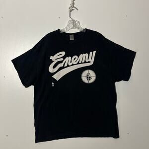 Vintage 1991 PUBLIC ENEMY Black Apocalypse Rare Band Heavy Cotton T-Shirt Men XL